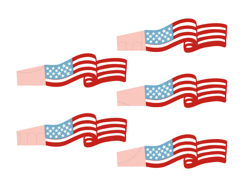 4th of July Tags and Flags (Vol.2)