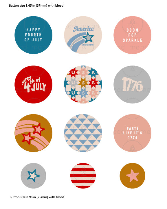 4th of July Tags and Flags (Vol.3)