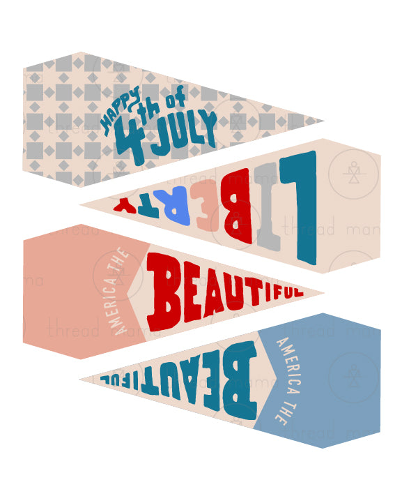 4th of July Tags and Flags (Vol.3)