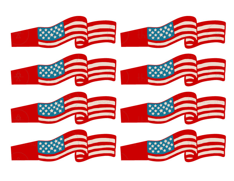 4th of July Tags and Flags (Vol.3)