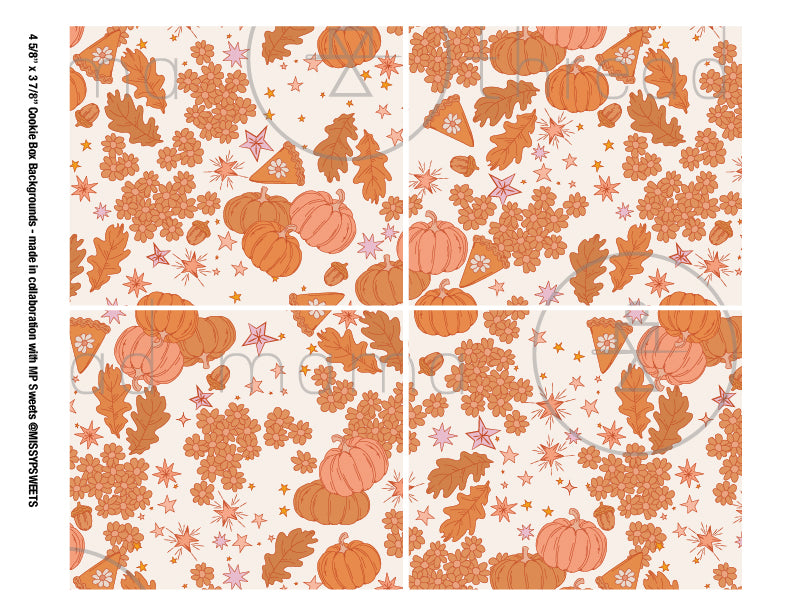 Thanksgiving Tags & Cookie Box Artwork - (Vol.2)