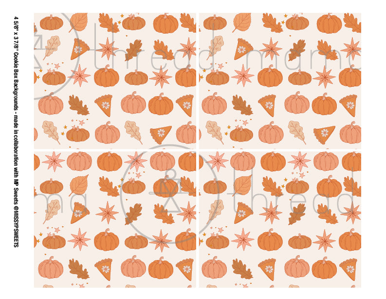 Thanksgiving Tags & Cookie Box Artwork - (Vol.2)