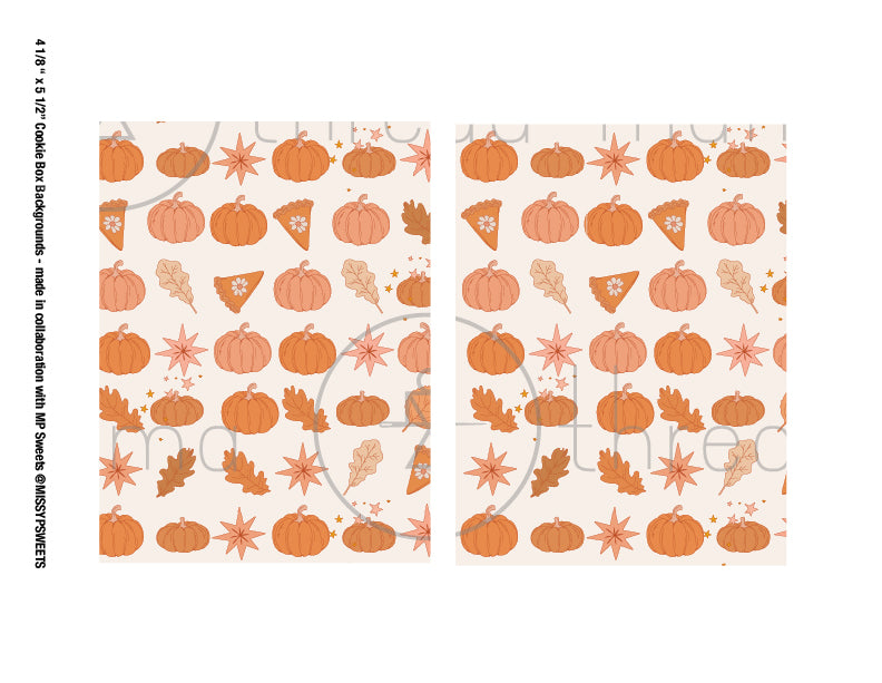 Thanksgiving Tags & Cookie Box Artwork - (Vol.2)