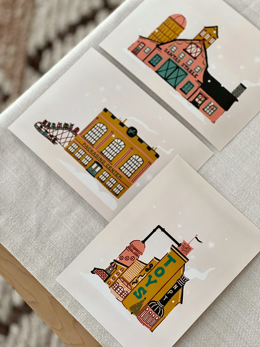 North Pole Buildings - Set