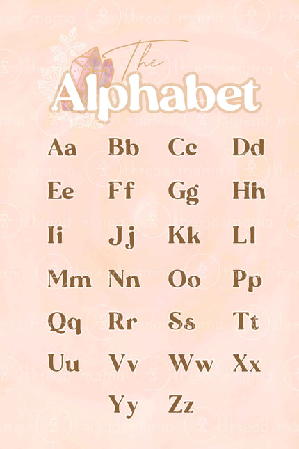 Alphabet & ABC - Gem Collection (Printable Poster)