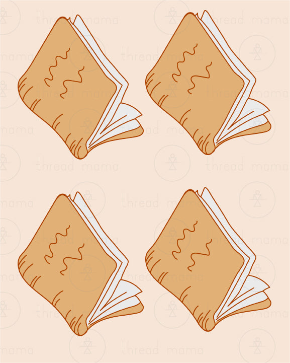 Books Birthday Tags and Flags