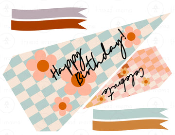 Books Birthday Tags and Flags