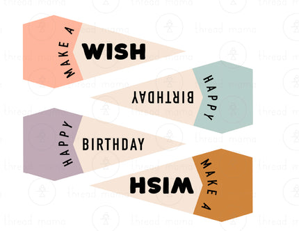 Books Birthday Tags and Flags