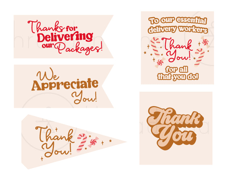 Holiday Thank You Tags