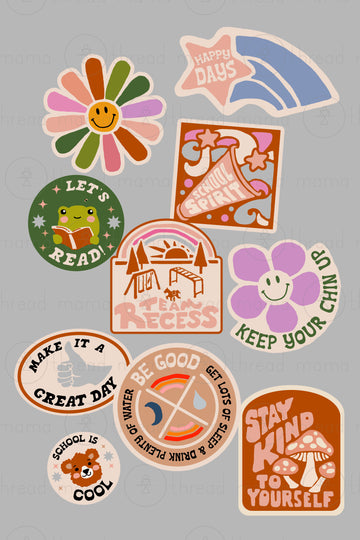 Back To School Sticker Poster (Vol.3)