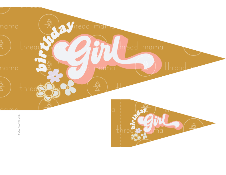 Birthday Girl (Printable Pennant)