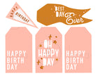 Generic Birthday Tags and Flags