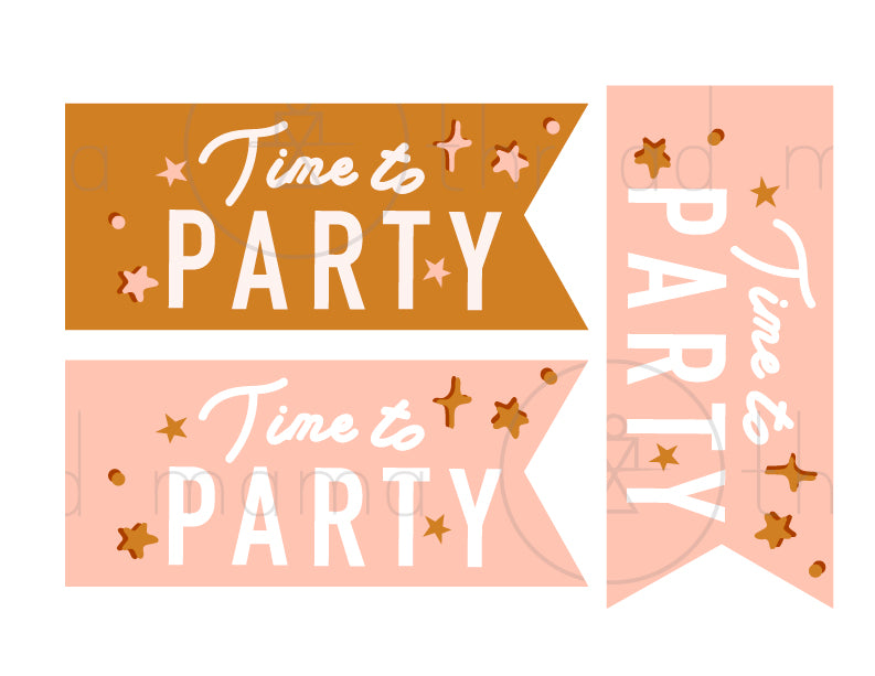 Generic Birthday Tags and Flags