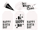 Generic Birthday Tags and Flags