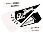 Generic Birthday Tags and Flags