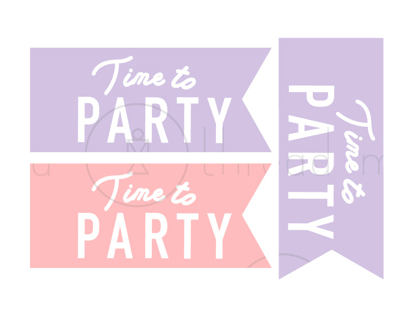 Generic Birthday Tags and Flags