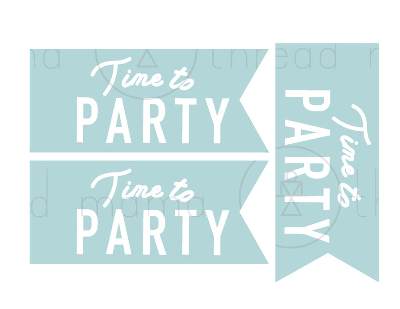 Generic Birthday Tags and Flags