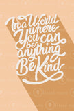 Be Kind - 3 colors included (Printable Poster)