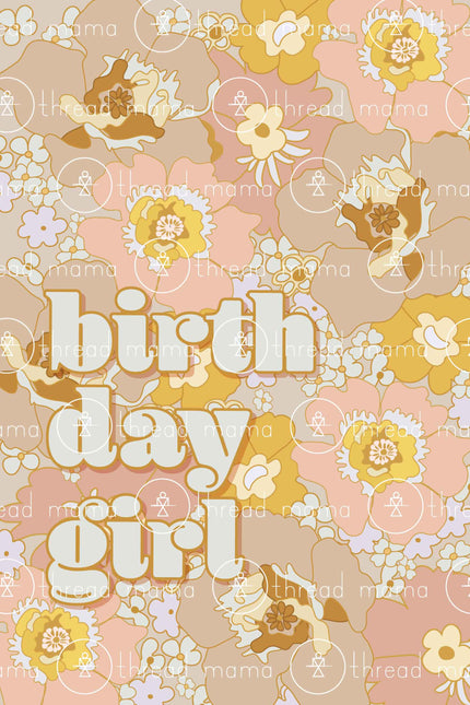 Happy Happy Happy Bday Girl - Set of 2! (Printable Poster)