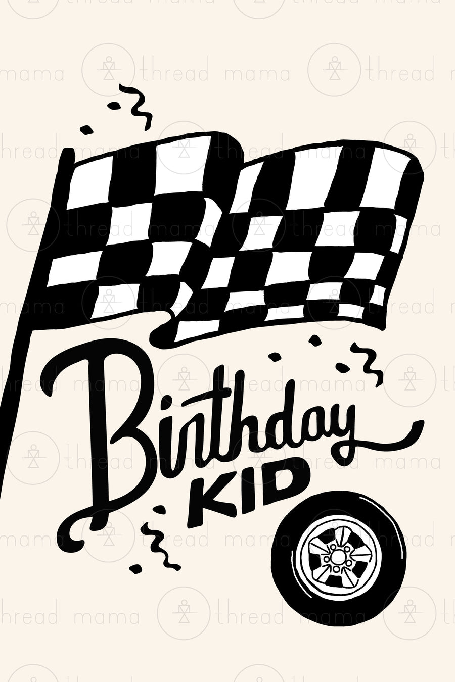Race Car Birthday Kid