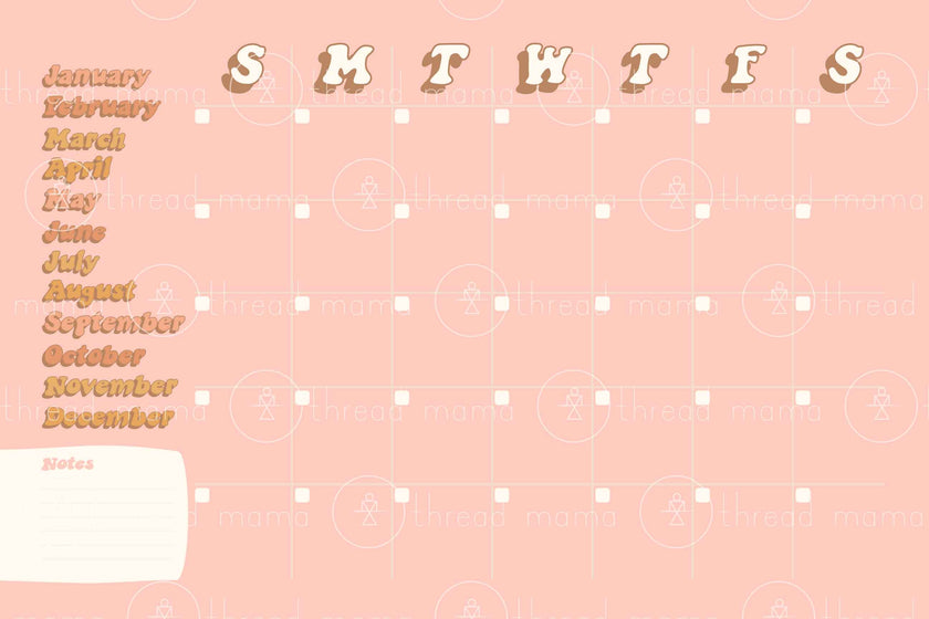 Calendar (Printable Poster)