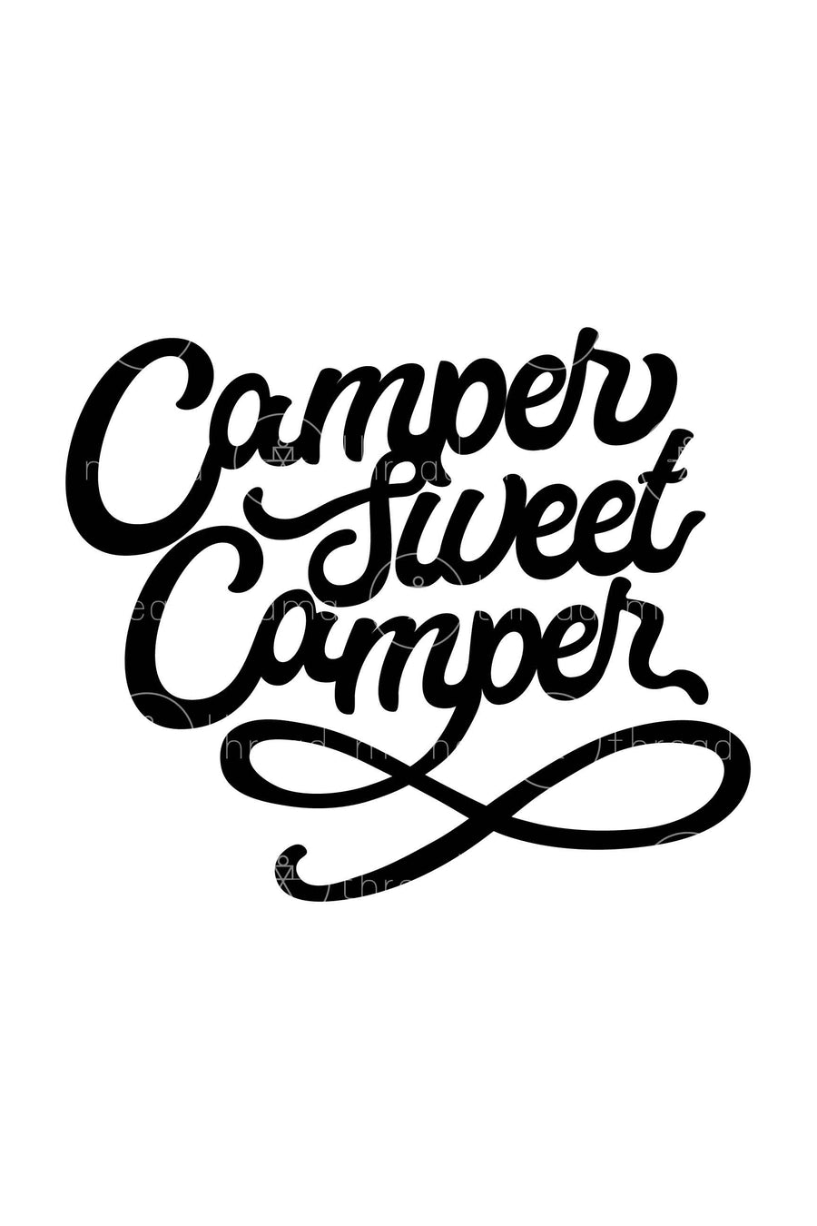 Camper Sweet Camper - 2 Versions (Printable Poster)