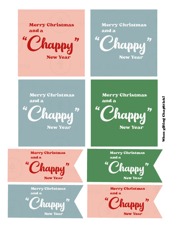 Christmas Gift Basket Tags