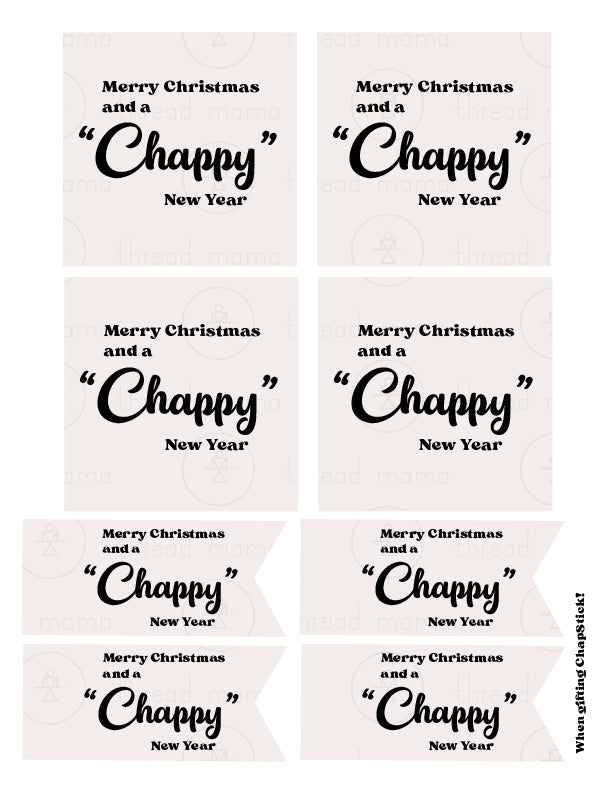 Christmas Gift Basket Tags