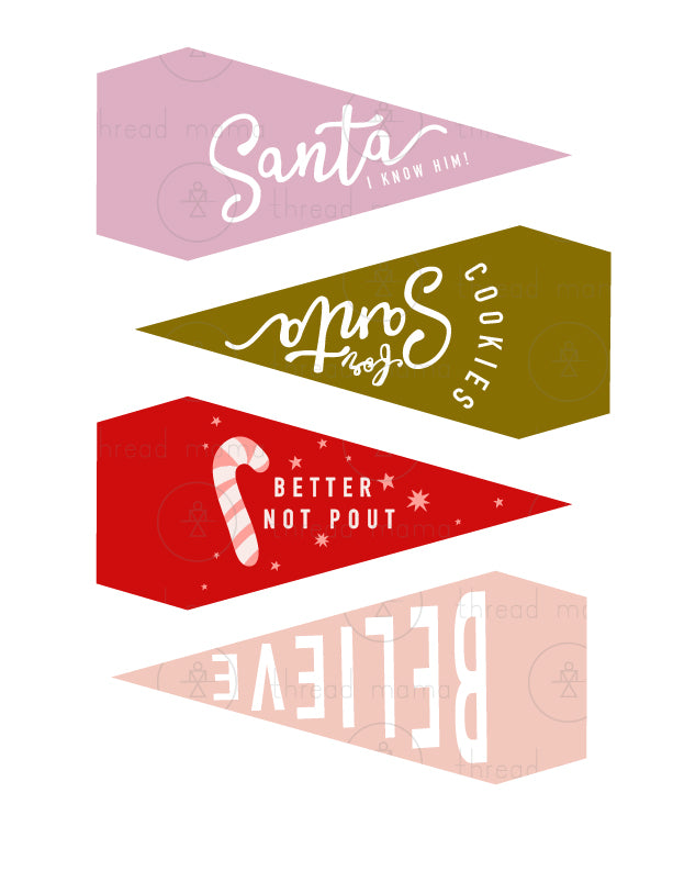 Christmas Tags, Flags - (Vol.2)