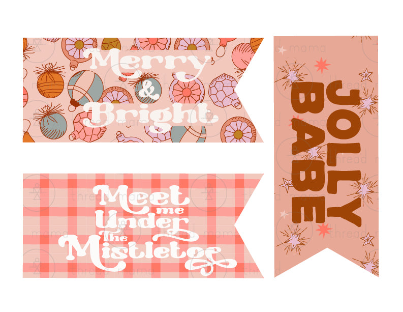 Christmas Tags, Flags - (Vol.2)