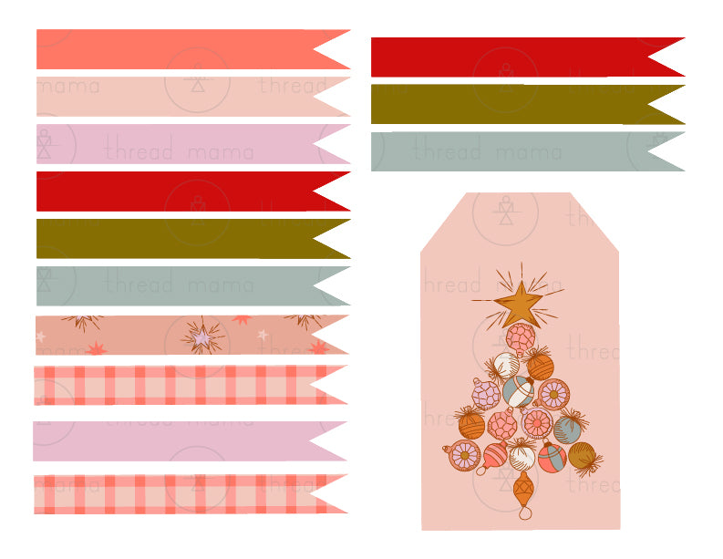 Christmas Tags, Flags - (Vol.2)