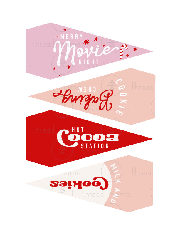 Christmas Tags, Flags - (Vol.2)