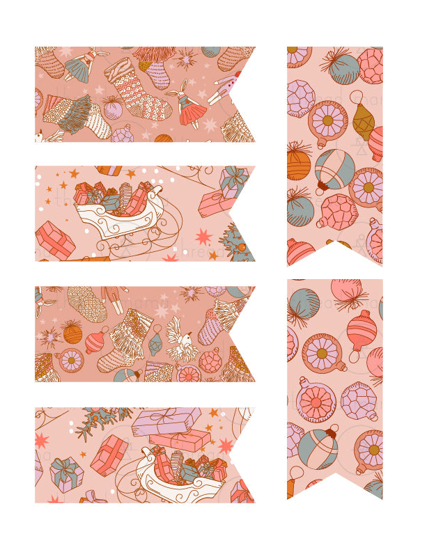 Christmas Tags, Flags - (Vol.2)