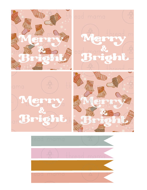 Christmas Tags, Flags - (Vol.2)