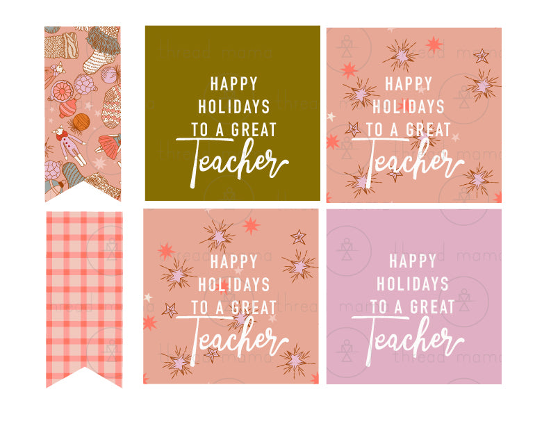 Christmas Tags, Flags - (Vol.2)