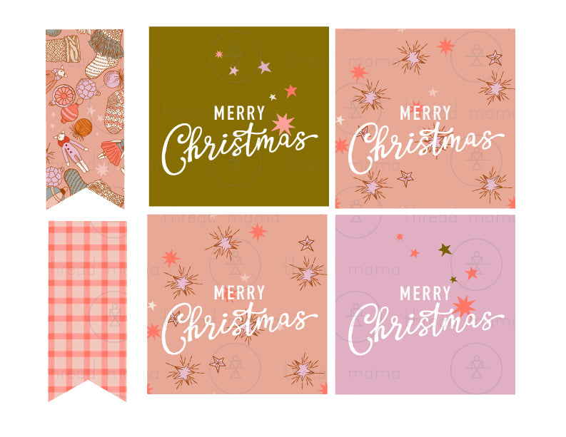 Christmas Tags, Flags - (Vol.2)