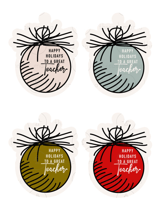 Christmas Tags, Flags - Black & White - (Vol.2)