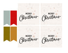 Christmas Tags, Flags - Black & White - (Vol.2)