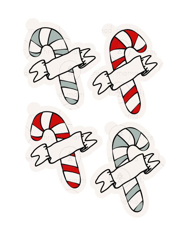 Christmas Tags, Flags - Black & White - (Vol.2)