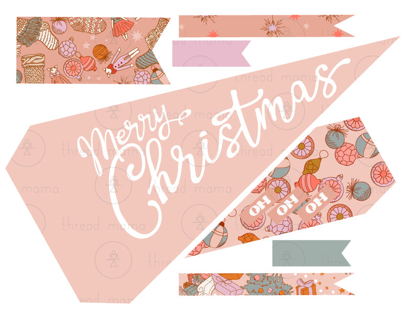 Christmas Tags, Flags - (Vol.2)