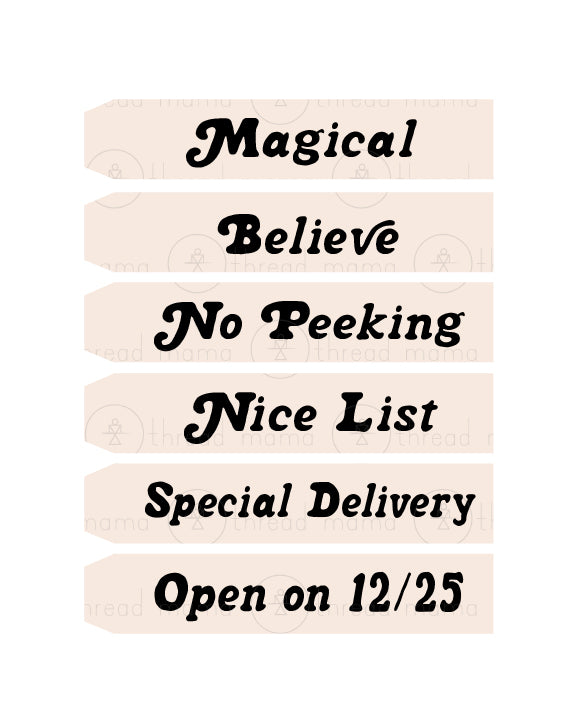 Christmas Tags & Flags (Vol.3)