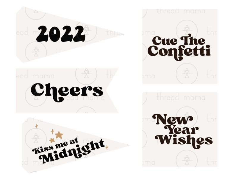 UPDATED!! New Year's Eve Tags and Flags - (Vol.3)