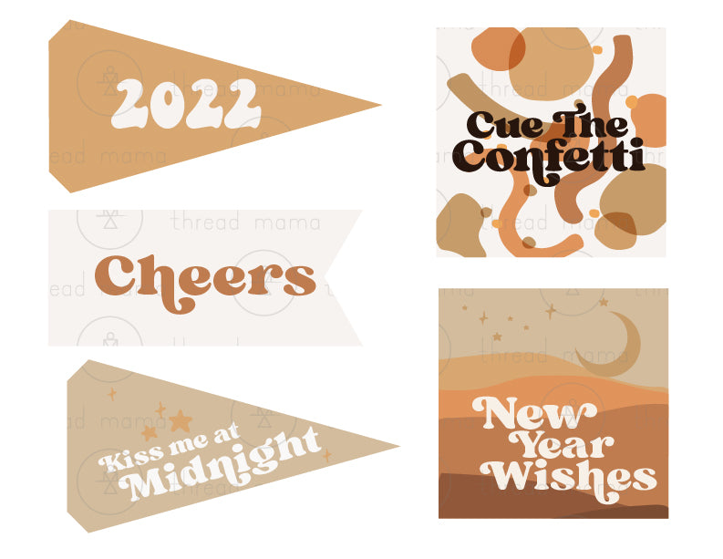 UPDATED!! New Year's Eve Tags and Flags - (Vol.3)