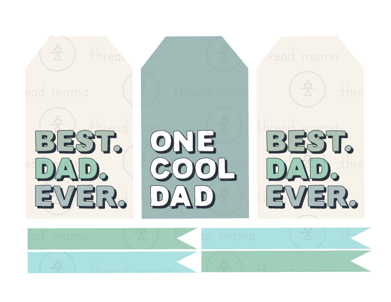 Father's Day Tags and Flags (Vol.2)