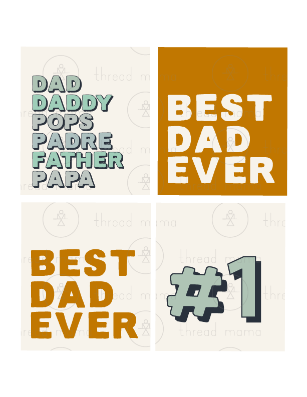 Father's Day Tags and Flags (Vol.2)