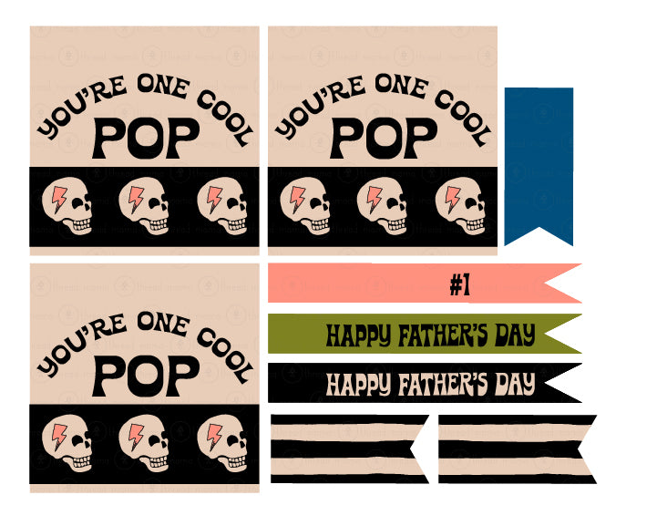 Father's Day Tags and Flags Set (Vol.3)