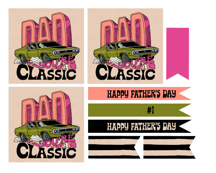 Father's Day Tags and Flags Set (Vol.3)