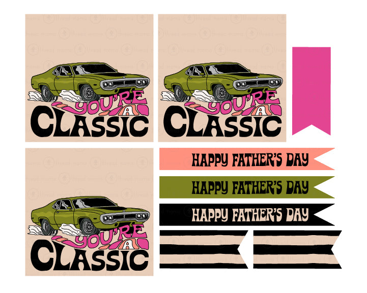 Father's Day Tags and Flags Set (Vol.3)