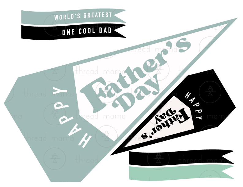 Father's Day Tags and Flags (Vol.2)