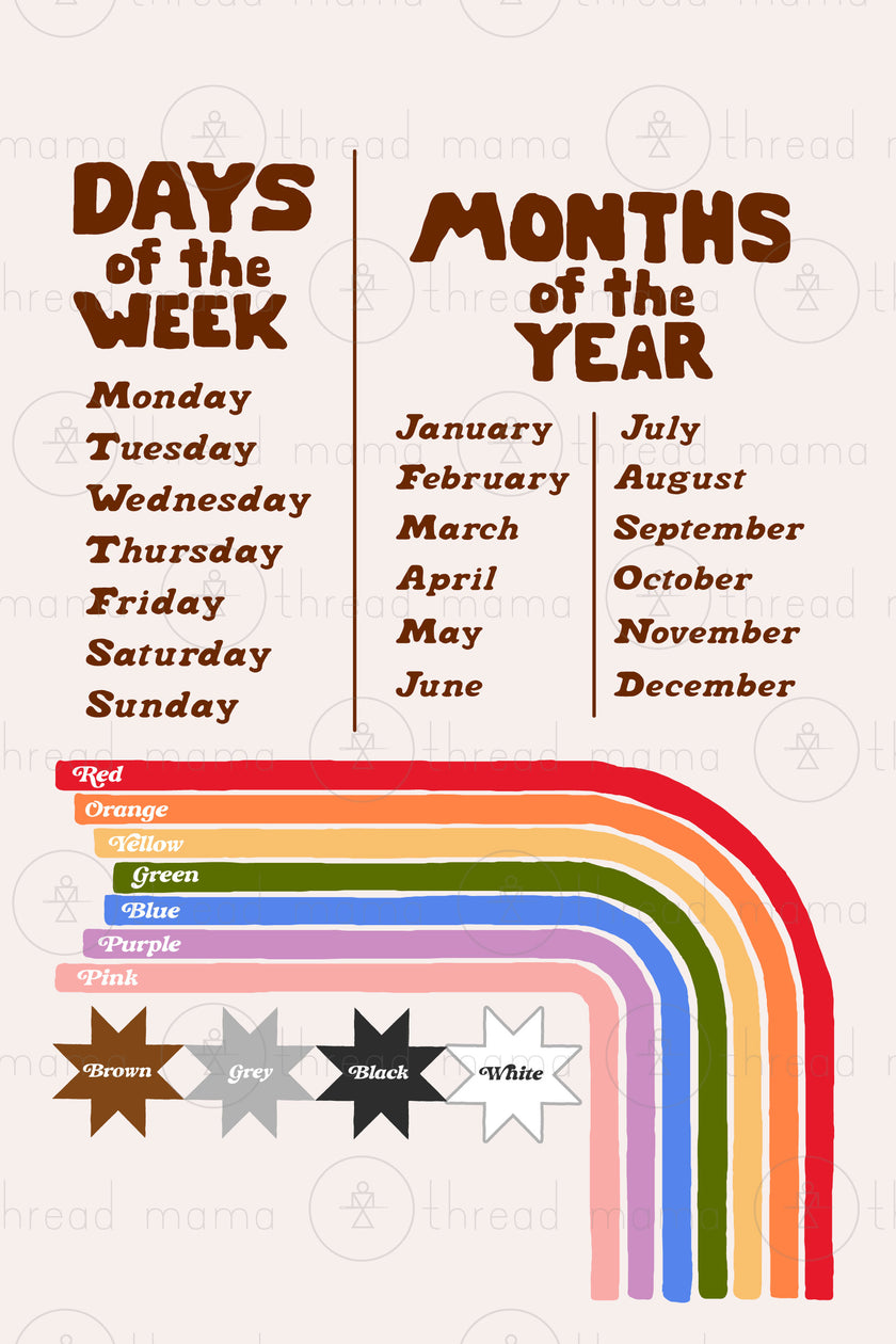 Days, Months and Colors (Vol.3)